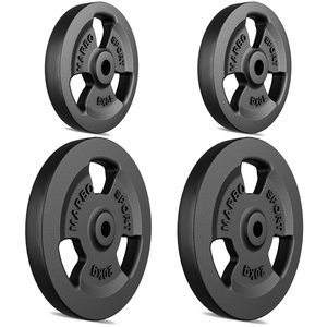 Set de greutăți cu plăci de greutate din fontă Tri-Grip cu gaură ø31 mm | set 30 kg / 4 x 5 kg + 4 x 2,5 kg - Marbo Sport