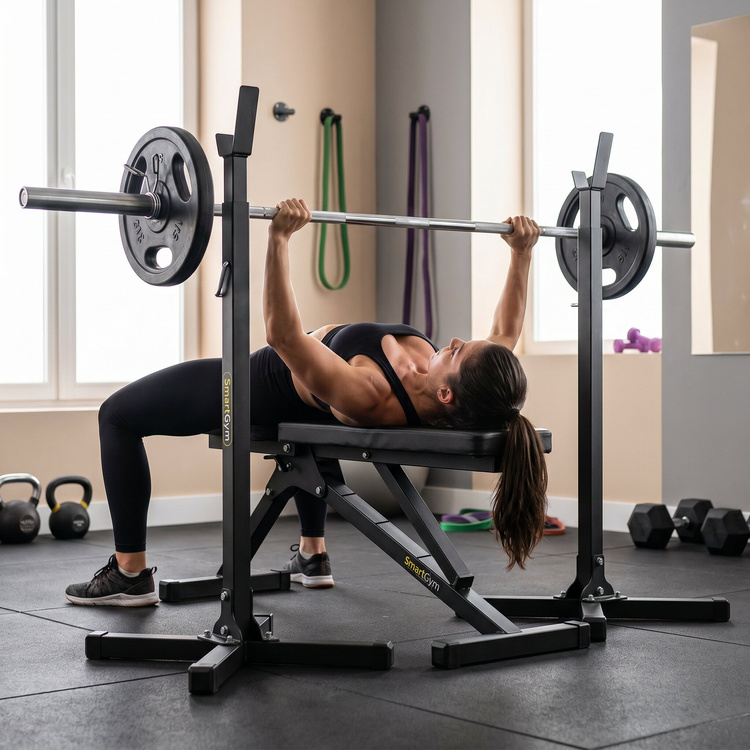 Set SG1 | banc de antrenament + suport reglabil pentru haltere - SmartGym Fitness Accesorii Fitness