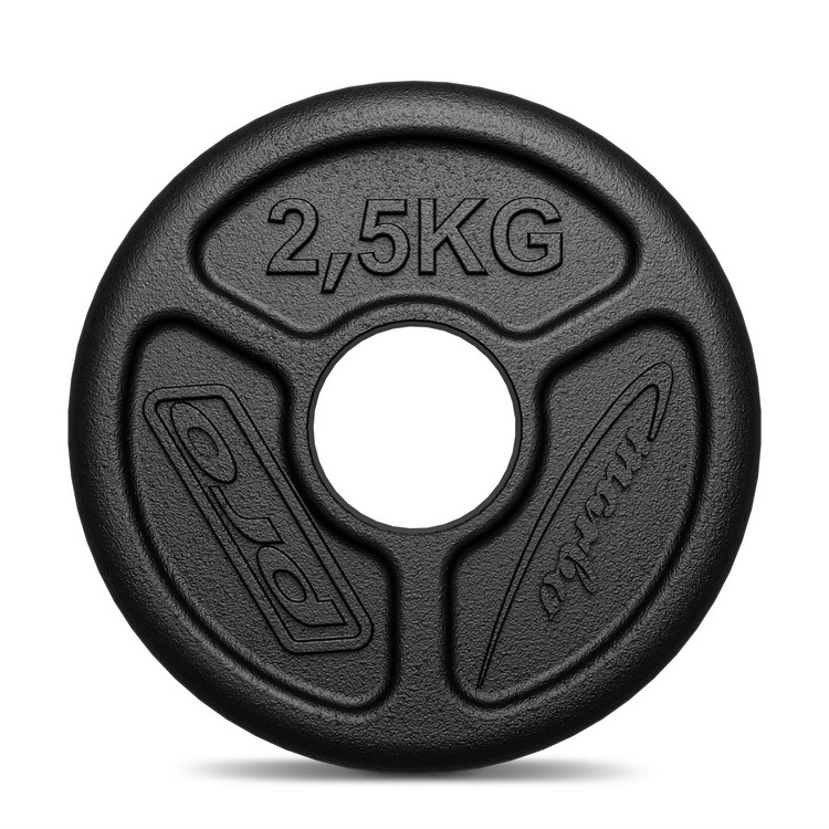 Placă de greutate Olympia din fontă 2,5 kg cu alezaj ø51 mm MW-O2I5-OLI - Marbo Sport