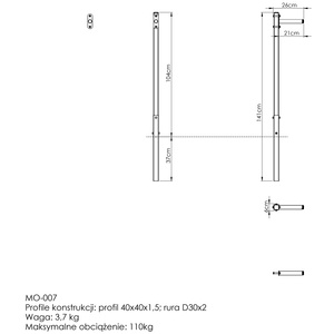 Barele de imersie OUTDOOR (scurte) MO-007 - Marbo Sport