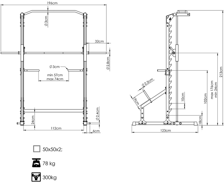 Aparat Smith cu rulmenți liniari MS-U117 2.0 - Marbo Sport