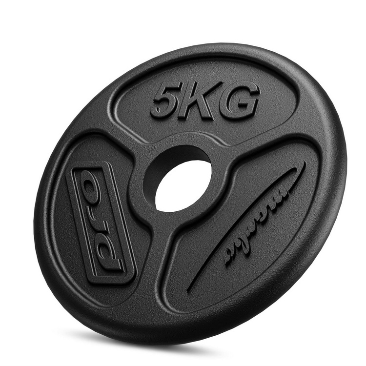 Olympia set de greutăți din fontă cu plăci de greutăți cu găuri ø50/51 mm | Set 30 kg / 4 x 5 kg + 2 x 2,5 kg + 4 x 1,25 kg - Marbo Sport