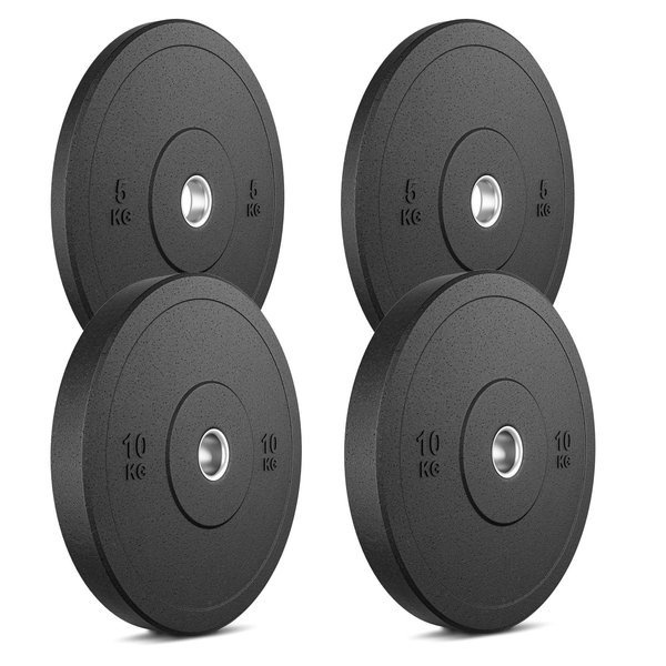 MW-Bumper Plates - Set de plăci de greutate 30 kg / 2 x 10 kg + 2 x 5 kg - Marbo Sport