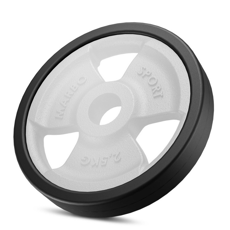 Greutăti din font cauciucată Tri-Grip 2,5 kg cu gaură ø31 mm - Marbo Sport