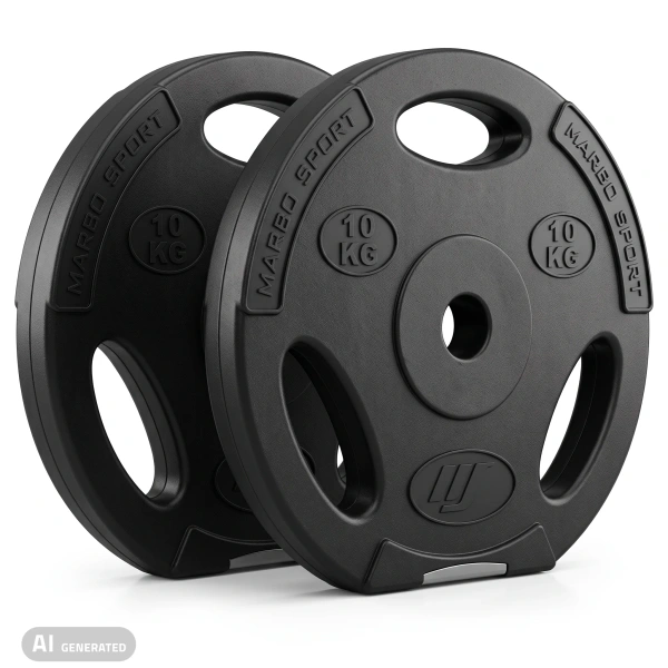 Set de discuri de greutăți compozite 2 x 10 kg - Marbo Sport