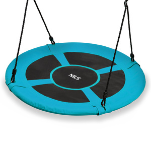 Leagăn suspendat cu cuib de barză Ø100 cm turcoaz - NILS