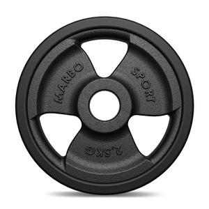 Greutăti din font cauciucată Tri-Grip 2,5 kg cu gaură ø31 mm - Marbo Sport