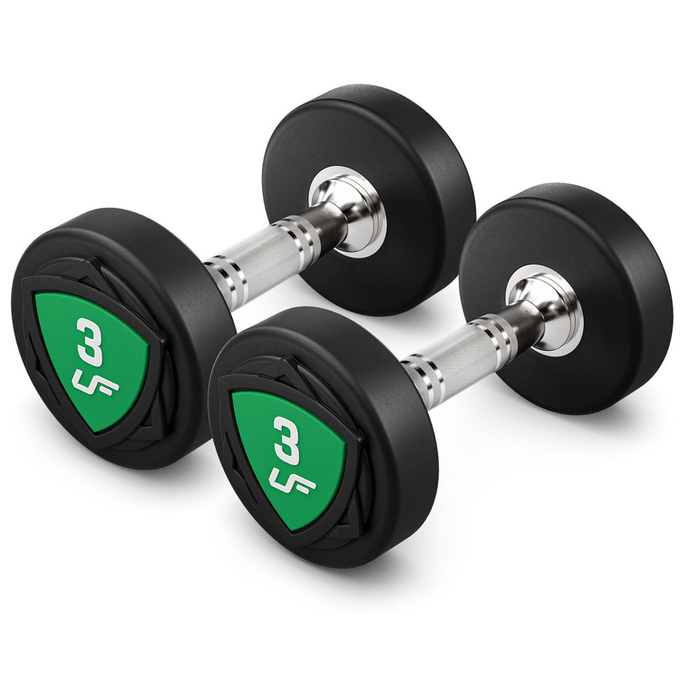 Set de gantere din poliuretan 1-10 kg (creșteri de 1 kg) 110 kg + suport pentru haltere UR-S005 - UpForm