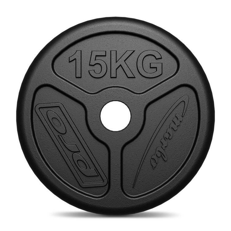 Olympia Hantelscheibe aus Gusseisen 15 kg mit ø51 mm Bohrung MW-O15-OLI - Marbo Sport