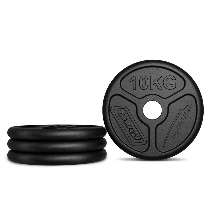 Olympia set de plăci de greutăți din fontă cu găuri ø51 mm | set 30 kg / 2 x 10 kg + 2 x 5 kg - Marbo Sport