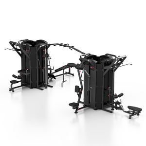 Turn cu 9 stații (canotaj / tracțiune laterală reglabilă / trunchiuri / 3 x tracțiune cu cablu cu înălțime reglabilă / fluture / fluture invers / tracțiuni) MP-T003 - Marbo Sport