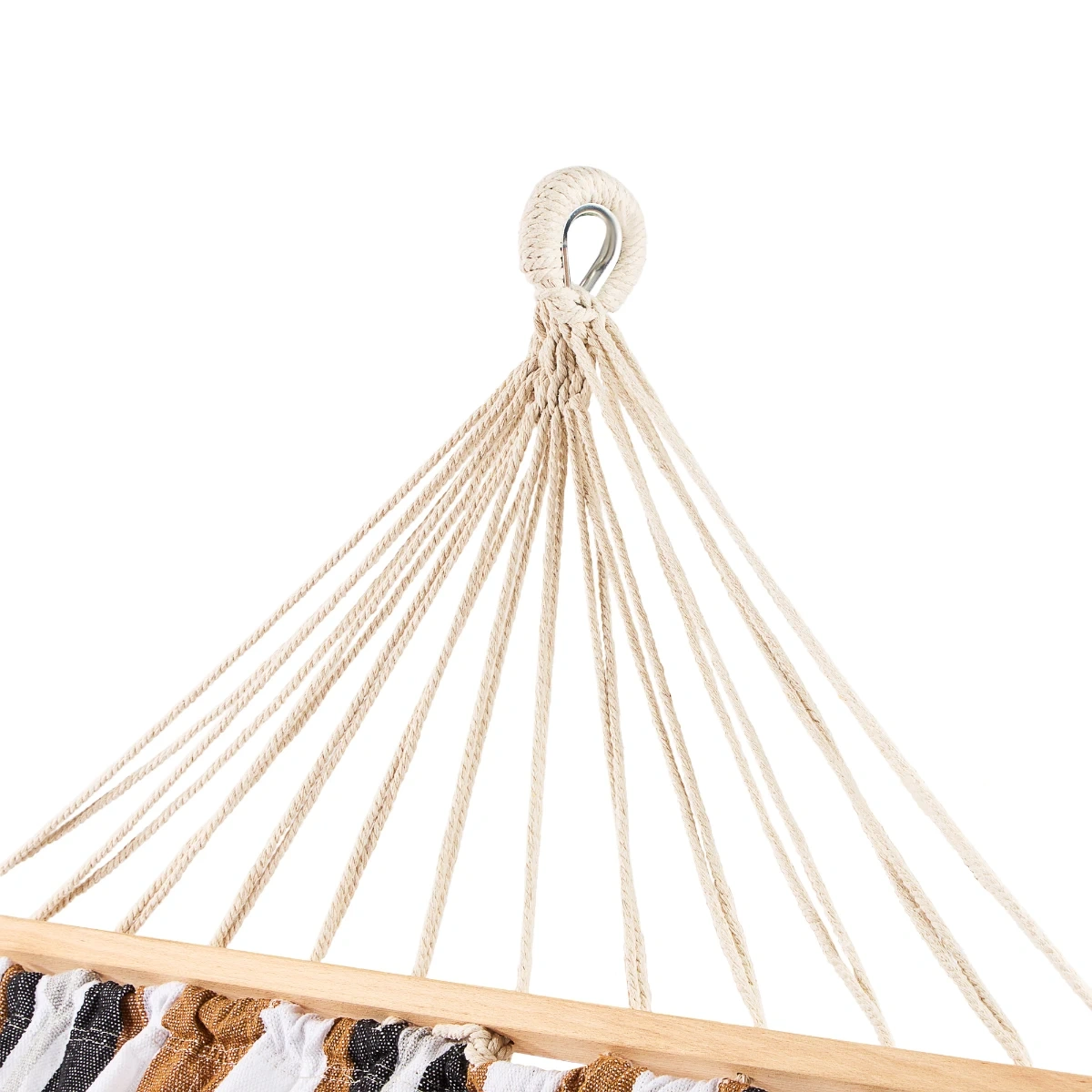 Hamac de grădină cu bară din lemn 290 x 125 cm - Ubeform
