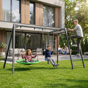 Leagăn dublu pe rulmenți (extensie pentru scara de gimnastică) PREMIUM MO-018 - Marbo Sport