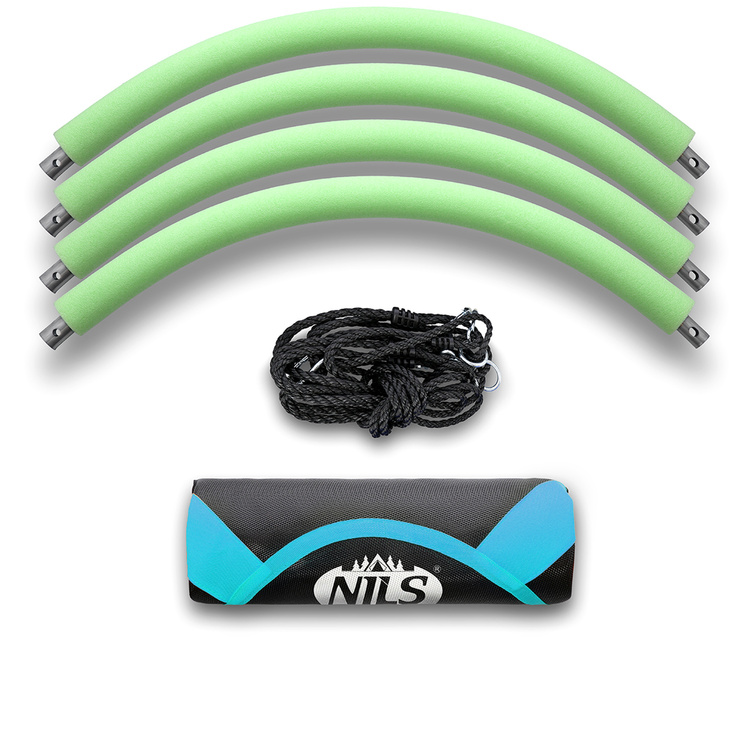 Leagăn suspendat cu cuib de barză Ø100 cm turcoaz - NILS