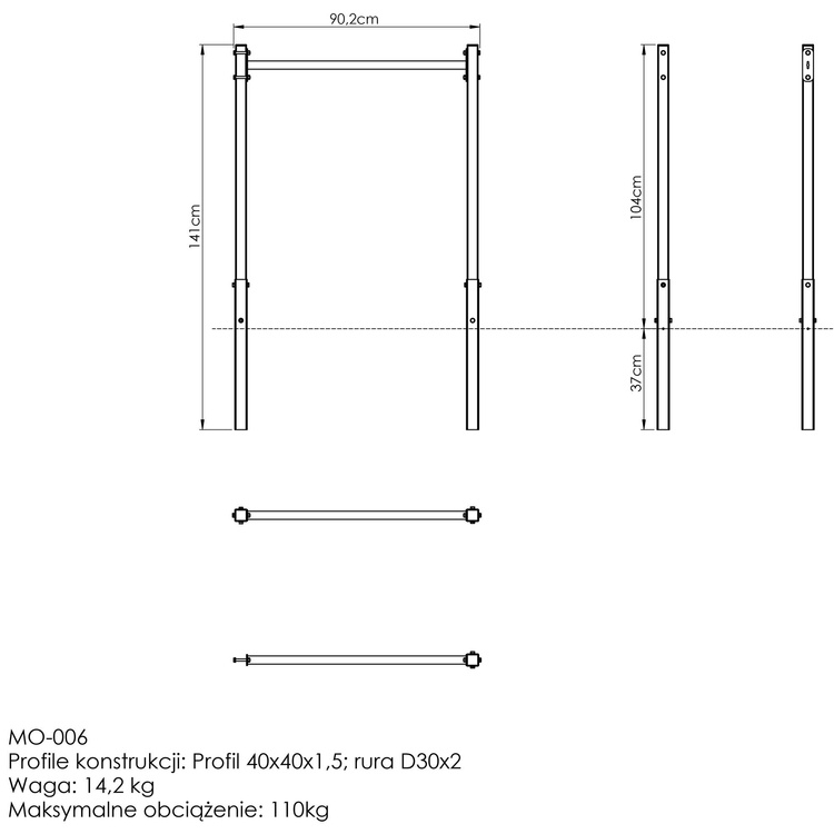 Stație de scufundare OUTDOOR (lungă) MO-006 - Marbo Sport