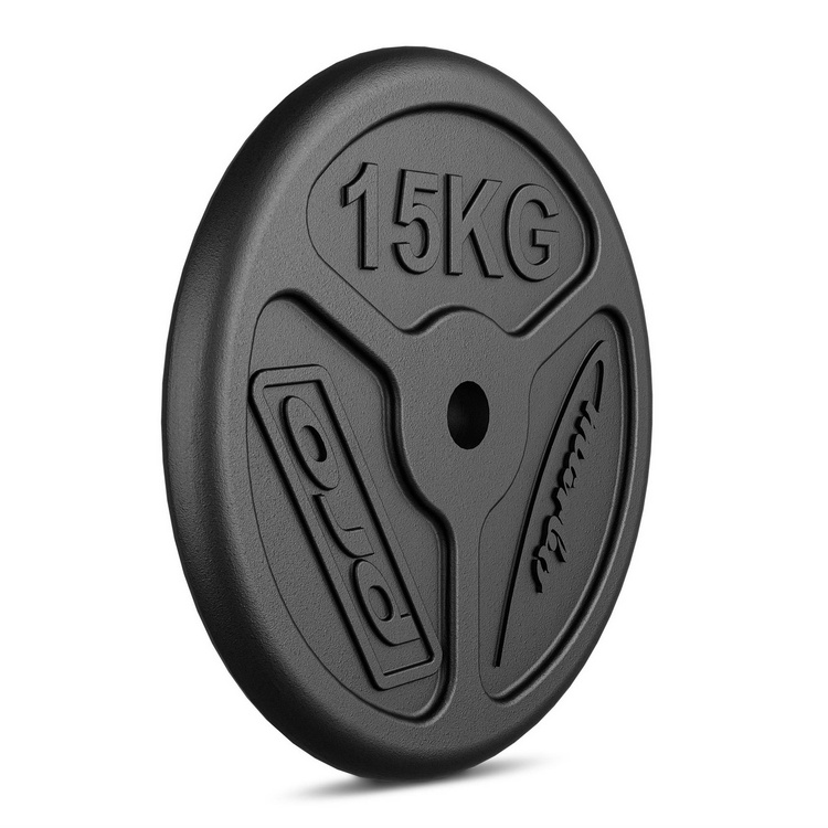 Placă de greutate din fontă SLIM 15 kg cu gaură ø31 mm MW-O15-slim - Marbo Sport