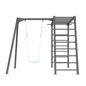 Scară de gimnastică PREMIUM - MO-016 + leagăn simplu PREMIUM (cadru) - MO-017 - Marbo Sport
