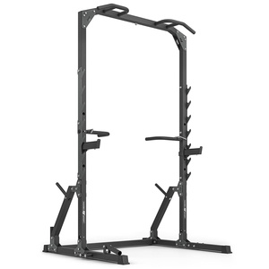 Cușcă Half Rack (bară de tracțiuni cu suporturi și bare de flotări + mâner landmine) MS-U115 2.0 - Marbo Sport