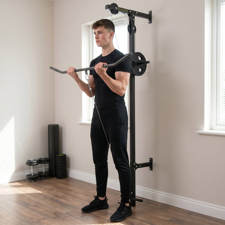 Tracțiunea de tragere a laturilor montată pe perete SG-17 - Accesorii de fitness SmartGym