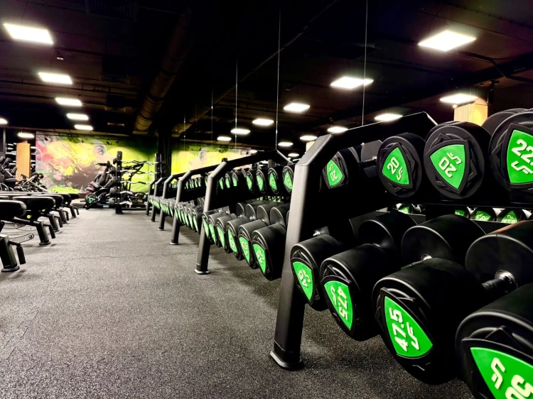 Set de gantere din poliuretan 1-10 kg (creșteri de 1 kg) 110 kg + suport pentru haltere UR-S005 - UpForm