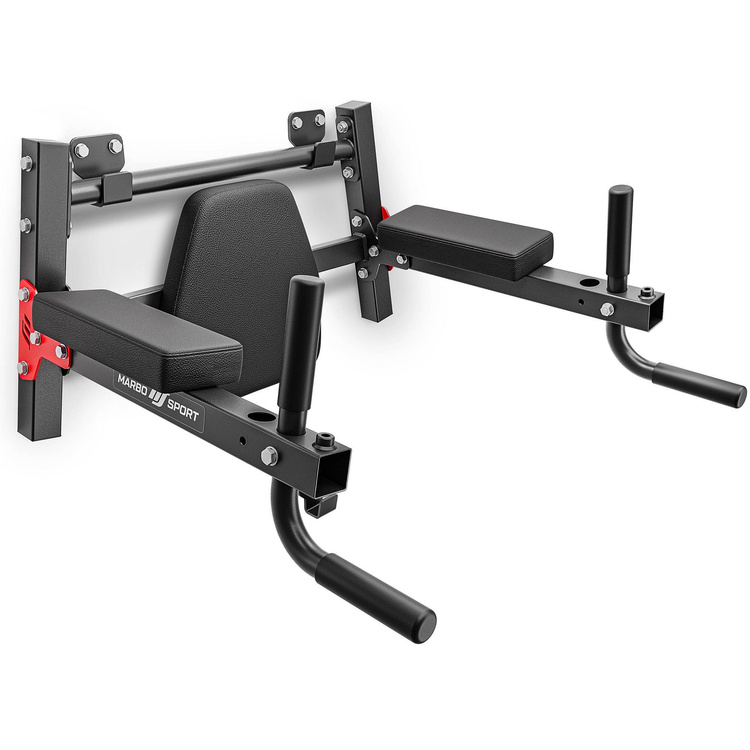 Set MHU1 | Bare de perete pentru montare pe perete 230 x 81 cm MH-U204 + bară multifuncțională de tracțiune pentru montare pe perete (2 în 1) MH-U205 - Marbo Sport