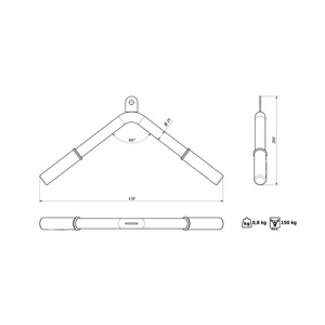 Griff für Latzug MH-C105 - Marbo Sport