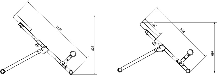 Banca romana pentru spate MH-L116 - Marbo Sport