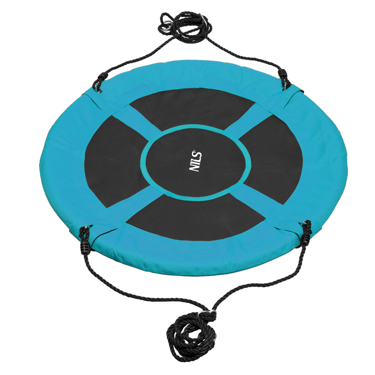 Leagăn suspendat cu cuib de barză Ø100 cm turcoaz - NILS