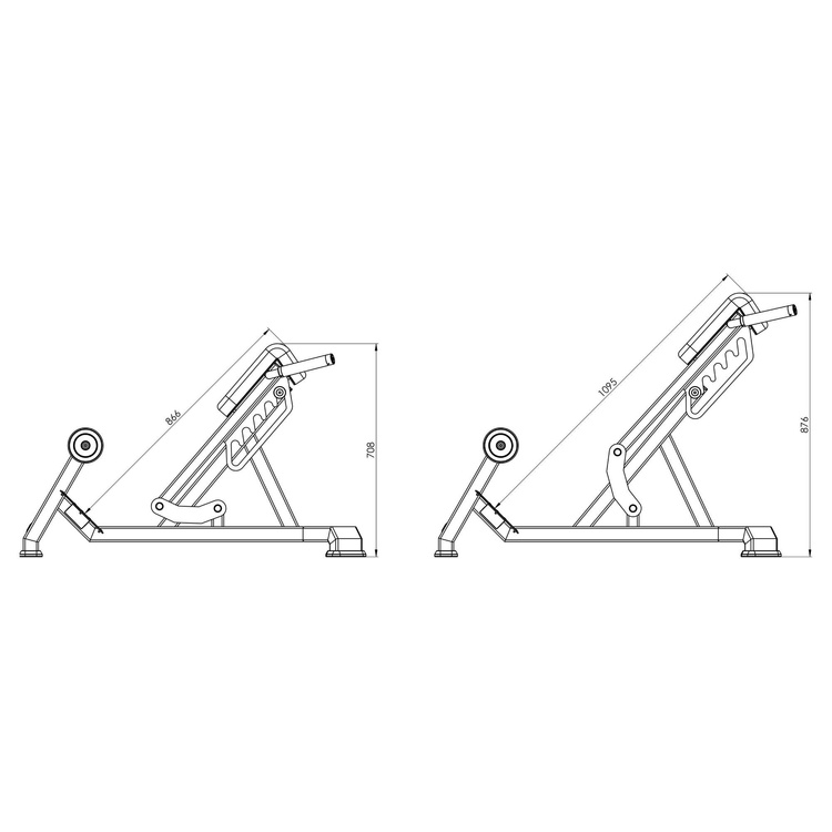 Bancă pentru partea inferioară a spatelui UX-L212 - UpForm