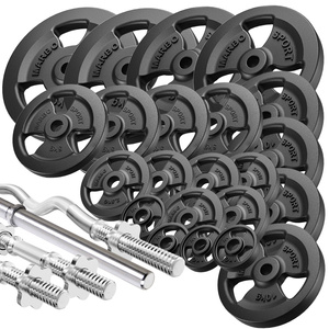 Set bare de gantere și plăci de greutăți Tri-Grip 172 kg - Marbo Sport