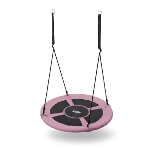 Leagăn suspendat cu cuib de barză Ø100 cm PINK - NILS